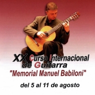 
		  XX CURSO INTERNACIONAL DE GUITARRA MEMORIAL MANUEL BABILONI - VILAFAMS (CASTELLN)